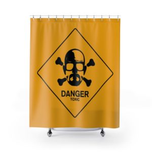 Shower Curtains Toxicity Emblem