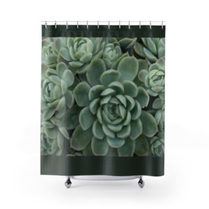 Shower Curtains Succulents Design White Mexican Rose Bathroom Decor Shower Curtains Floral Curtains Best Gift