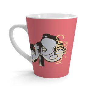 Cute Snoopy Latte Mug Full Printed Pink Cup Snoopy Cartoon; Hat Favorite Coffee Cup Snoopy Carlito Ceramic Mug 12 oz