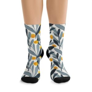 Full Printed Socks Flowers