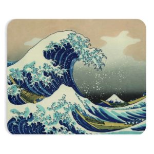 Kanagawa Wave Mouse Pad Office Decor Mouse Pad Desk Computer Accessories Mouse Mat Japanese Art Design