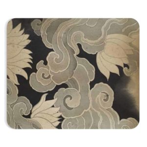 Abstraction Mouse Pad Office Gift Mouse Mat Mouse Pad Grey Wave Flower Print Mousepad Mousemat Birthday Gift Desk Accessories