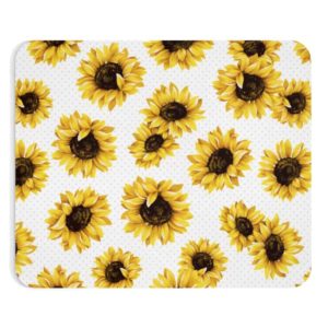 Sunflower Mouse Pad Office Gift Mouse Mat Mouse Pad Nature Summer Print Mousepad Mousemat Birthday Gift Desk Accessories