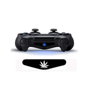 PS4 Controller Weed Sticker LED Light Marijuana Logo Decal Sticker Ganja For PlayStation 4 Controller - Pack of 2 pcs (Copy)