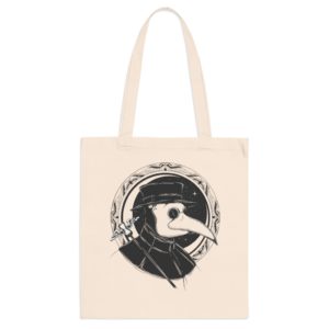 ECO Handbag Famous Horror – Travel Tote Bag – Cotton Shopper Hand bag Black and White Style