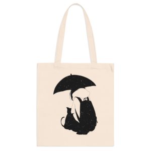 ECO Handbag Cute Friendship – Travel Tote Bag – Cotton Shopper Hand bag Starry Style