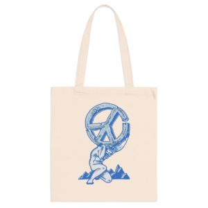 ECO Handbag Abstract Pattern- Travel Tote Bag – Cotton Shopper Hand bag Hippie Style