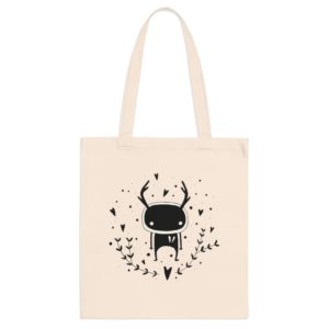 ECO Handbag Broken Heart- Travel Tote Bag – Cotton Shopper Hand bag Unusual Style