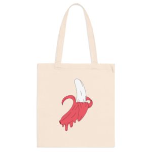 ECO Handbag Banana- Travel Tote Bag – Cotton Shopper Hand bag Friut Style