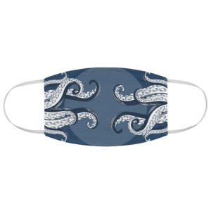 Ocean Octopus Face Mask Art Design Everyday Use Casual Fabric Face Mask Funny Gift