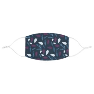 Abstract Leaves Face Mask Art Design Everyday Use Casual Fabric Face Mask Funny Gift
