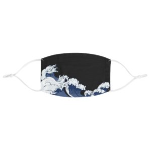 Ocean Wave Face Mask Art Design Everyday Use Casual Fabric Face Mask Funny Gift