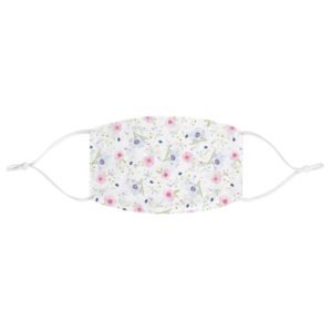 Сute Floral Face Mask Art Design Everyday Use Casual Fabric Face Mask Funny Gift