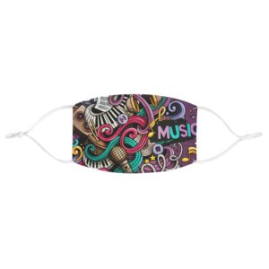 Music Instruments Mask Art Design Everyday Use Casual Fabric Face Mask Funny Gift