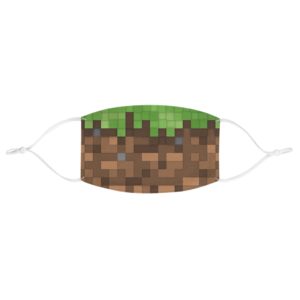 Minecraft Game Face Mask Art Design Everyday Use Casual Fabric Face Mask Funny Gift