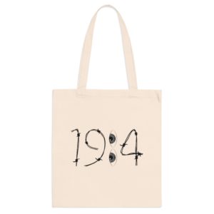ECO Handbag 1984 - Travel Tote Bag - Cotton Shopper Hand bag George Orwell Style