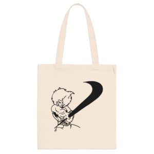 ECO Handbag Fighter – Travel Tote Bag – Cotton Shopper Hand bag Anime Style