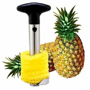 Universal Pineapple Corer Peeler Stem Stainless Steel Peel Cut Slicer Easy Kitchen Tool Corer Remover Diced Fruit Ring