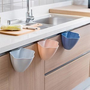 Kitchen Tools & Gadgets - Kitchen Cabinet Door Hanging Trash Garbage Bin Rubbish Container - Suspension Tripe Threshold Suspended Junk Doorway Dangling Supported Scrap - 1PCs