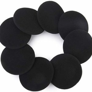 4 Pairs On-Ear Cushion Replacement Ear Pads Replaceable Ear Earbud Soft Pad Covers for Headset Earphones 55mm 8 pcs