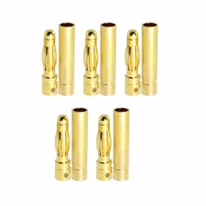5.0mm 5 Pairs Gold Plated Male to Female Bullet Banana Connectors for RC Battery ESC Motor Plugs