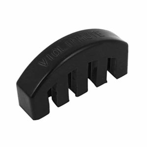 Rubber 4/4 Violin Practice Mute Full Size Instrument Accessories Heavy Duty (Black)