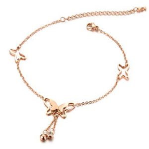 by lucky Sexy Women Butterfly Bead Ankle Chain Anklet Bracelet Foot Jewelry Sandal Beach