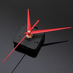 Quartz Clock Movement - Wall Clock Mechanism - Clock Kit - Clock Movement - Clock Mechanism - DIY Red Triangle Hands Quartz Wall Clock Movement Mechanism