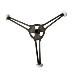Microwave Plate Roller - 1 Piece Microwave Oven Roller Guide Ring Glass Flat Plate Holder Turntable Support Stand With Triple Arm