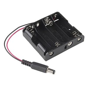 BlastCase 4xAA Battery Holder to DC Barrel Jack Connector for Arduino(pack of 2)