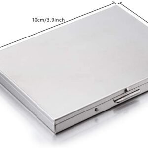 Extra Slim Stainless Steel Cigarette Case Holds 9 Cigarette (Regular Size 84mm and King Size)